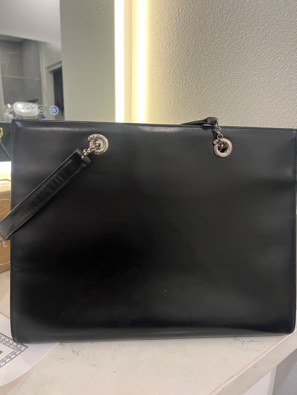 Cartier Panther vintage Leather Shoulder Tote Bag comes w authentic certificate - Picture 11 of 17